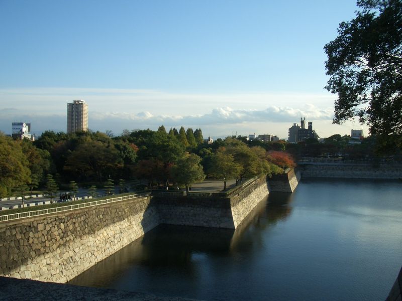 大阪城--护城河-近畿地方_大阪府_京都府_奈良