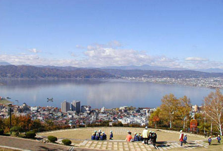 长野县最大的湖泊诹访湖