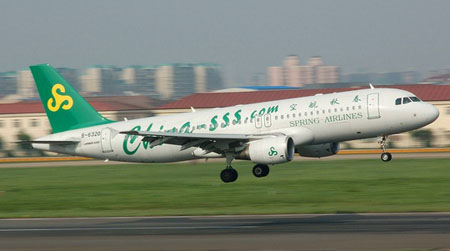 春秋航空公司上海--日本香川航线将于六月份正