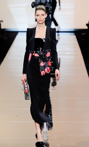 阿玛尼2011<em>和服</em>元素秋冬<em>女装</em>高级定制 - 日本