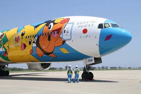 全日空全新口袋妖怪喷气式飞机亮相仙台机场_底特网 全日空全新口袋妖怪喷气式飞机亮相仙台机场