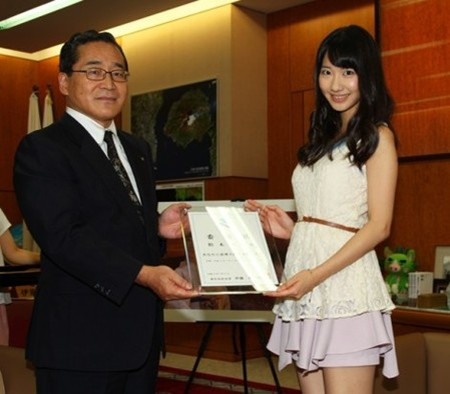AKB48柏木由纪受聘为鹿儿岛形象大使-日本新