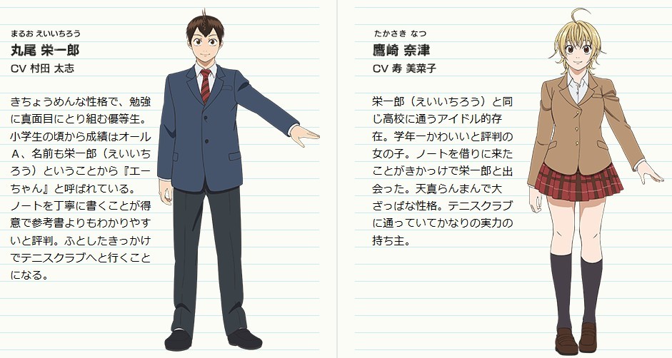 四月新番网球优等生声优情报公开