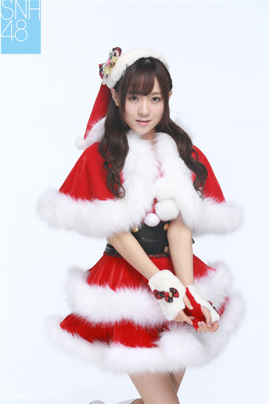 萌妹驾到snh48毛绒绒圣诞装写真曝光