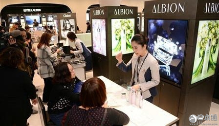 日本大型百货2月销售额坚挺 化妆品销势喜人