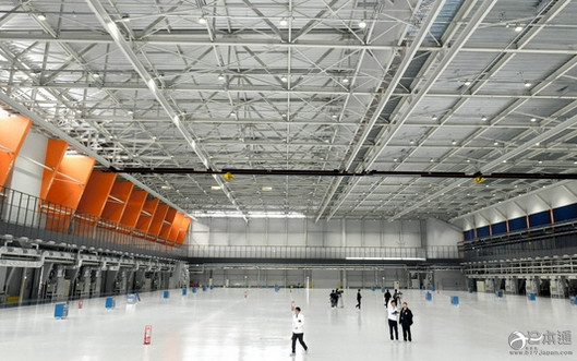 三菱重工业公开展示MRJ新组装工厂