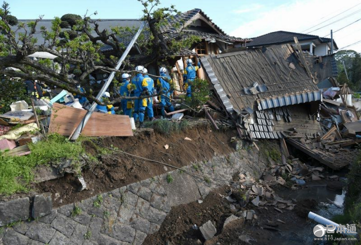 【多图】熊本县、大分县在16日凌晨连续发生多起剧烈地震