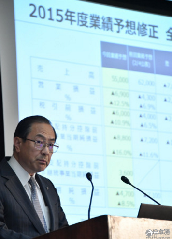 东芝2015财年预亏额压缩至4700亿日元