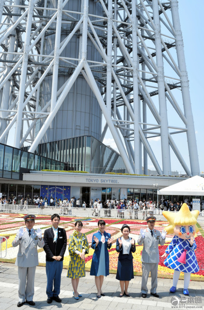 日本东京晴空塔迎来开业4周年纪念