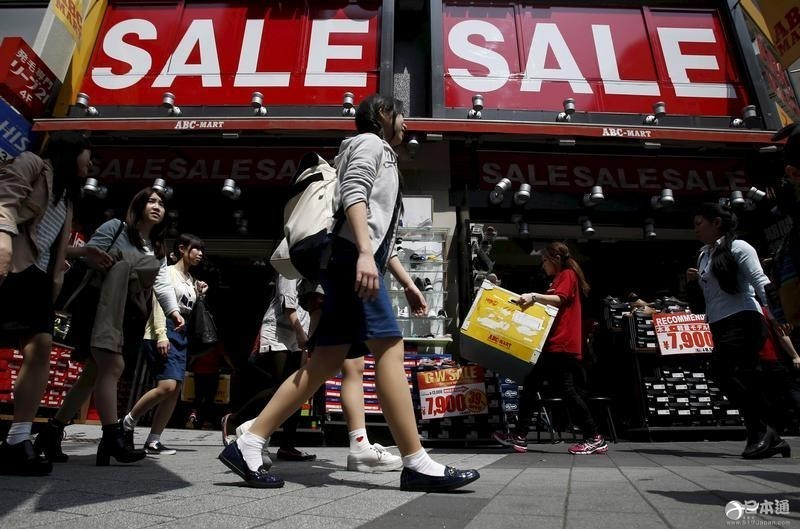 日本5月份消费者物价指数同比下滑0.4%