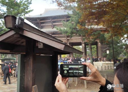 日立等在东大寺测试太阳能信标导游服务