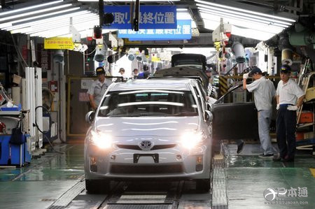 丰田汽车去年11月全球产量同比增长7.3%
