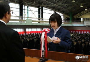 长崎公立高中、特别支援学校举行入学仪式