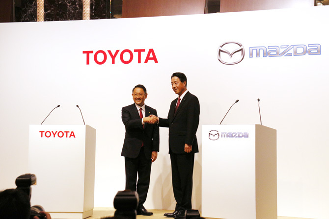 丰田宣布将与马自达以相互持股形式展开资本合作