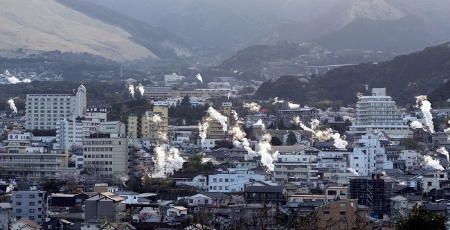 日本大分县外国住宿者增幅属日本第一 温泉大受欢迎