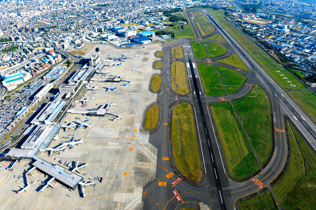 日本伊丹机场接受航班增运方针 争取改善21号台风的遗留问题