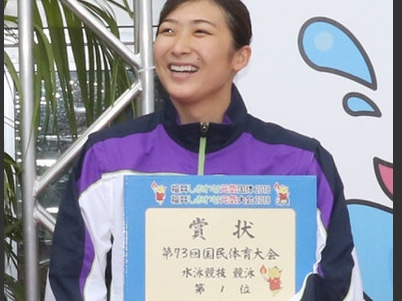 日本游泳运动员池江璃花子在福井国民体育大会以两冠圆满结束本赛季