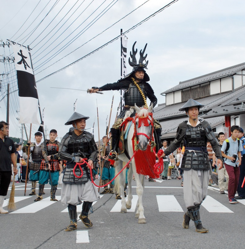 日本千叶县大多喜町时隔3年举行大多喜城祭 再现华丽的战国画卷
