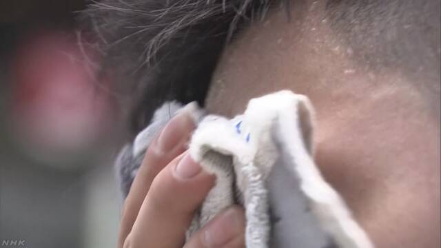 上周日本全国因中暑被送往医院的人数超过1万3000人