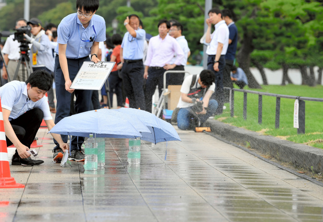 日本为迎东京奥运  试验水管洒水等防暑措施