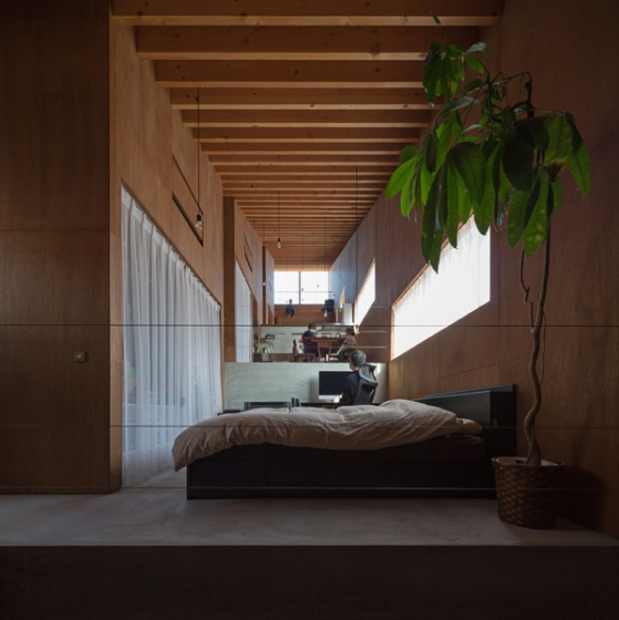 日本5层单间公寓 不规则地形情况下的设计创意