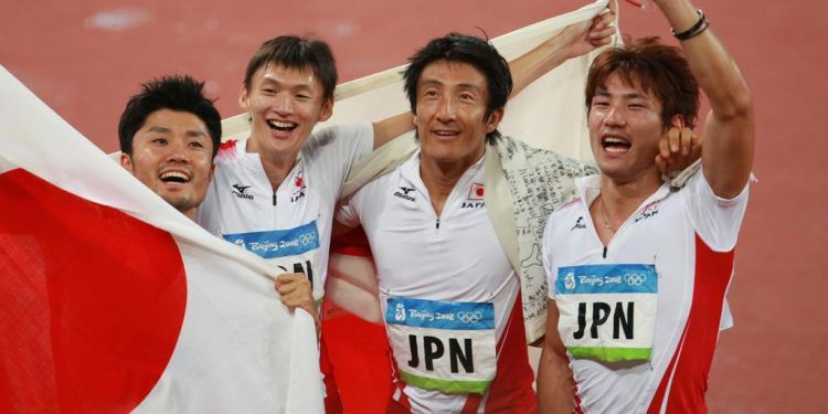 2008北京奥运会男子400m接力赛 因他国兴奋剂事件日本升至银牌