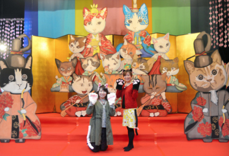 饭塚市的“猫咪人偶节”  嘉穗剧场的猫咪宴会