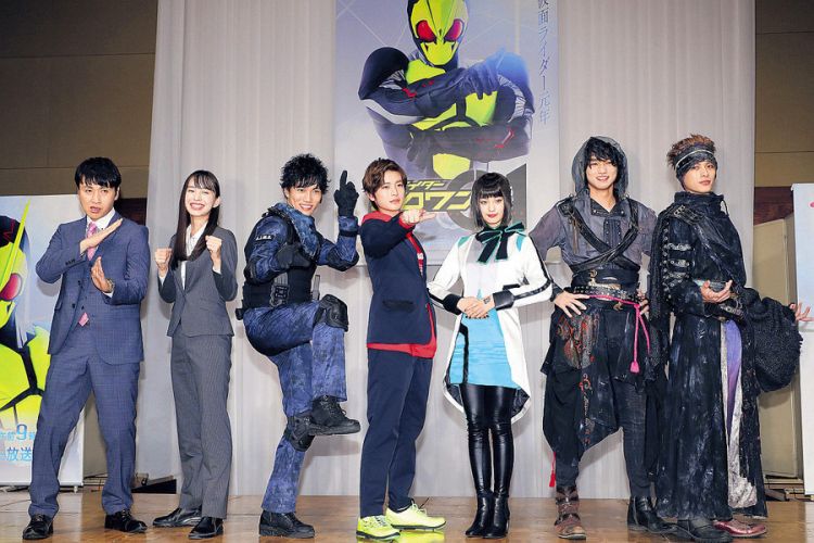 出演《假面骑士01》的演员阵容:儿岛一哉,进桁泓惠,冈田龙太郎,高桥