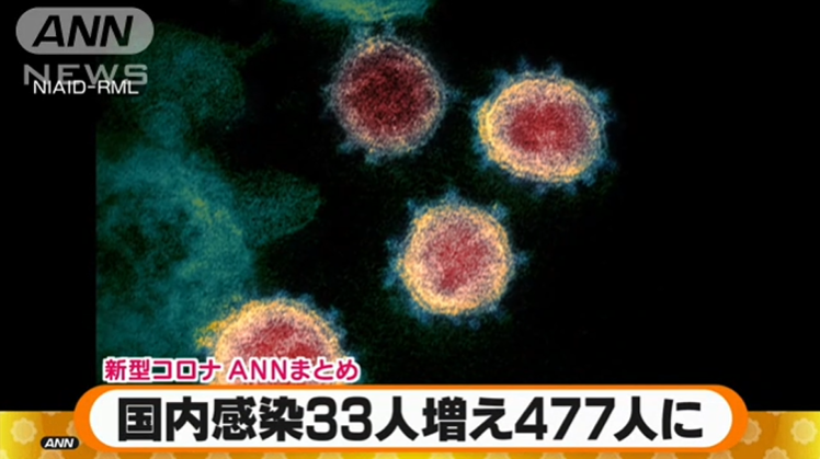 日本昨日新增确诊33例新冠肺炎病例，累计确诊1188人