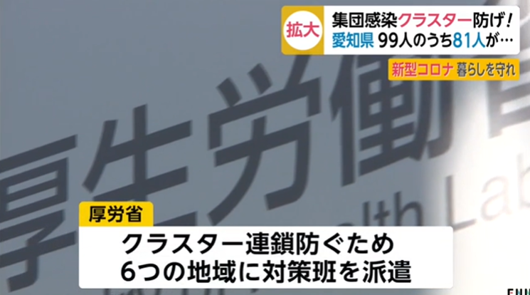 日本名古屋爆发两起群体感染事件，已确诊81人，健身房福利院成重灾区