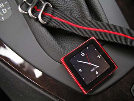 iPod nano可听音乐的时尚腕表