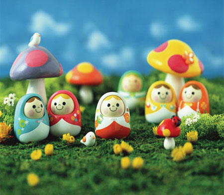 日本可爱BANDAI声控点头娃娃 最爱大自然系列