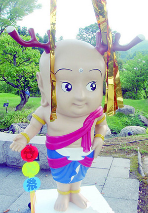 日本奈良有趣的吉祥物“迁都君”