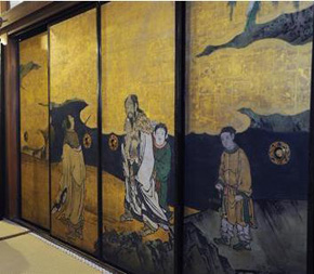 时隔百年  隔扇画回归龙安寺