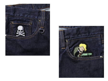 Peanuts与mastermind JAPAN推出史努比60周年原色丹宁牛仔裤