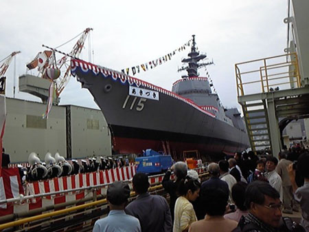 日本自主设计新一代先进超强能力驱逐舰正式下水