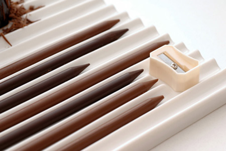 日本品牌nendo新款创意铅笔巧克力