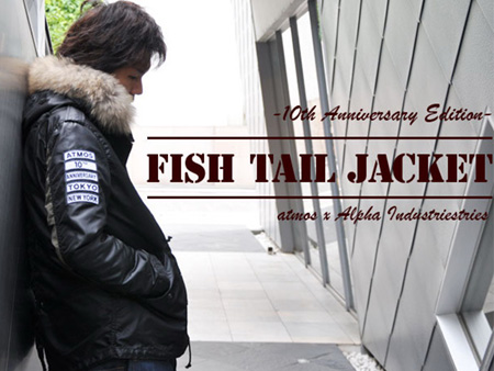 日本顶级潮店atmos10周年纪念FISHTAIL JACKET风衣