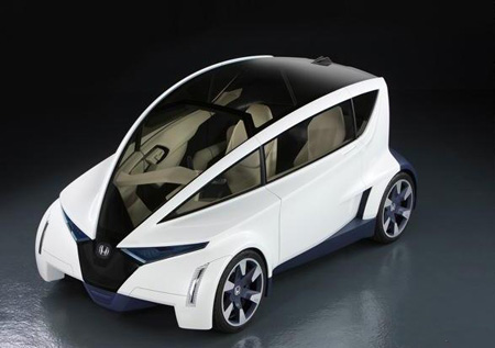 洛杉矶车展2010-本田董事长伊东亲自推出EV概念车