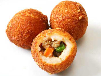 正宗的日式冲绳炭烤麻薯