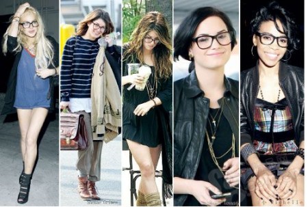 红翻天的阿拉蕾黑框眼镜