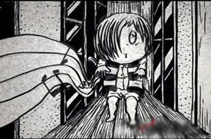 鬼太郎从漫画《怪怪怪的妻子》格子中飞出来！