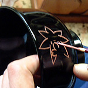 日本越前漆器手工技师的作品！