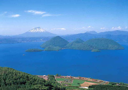 北海道西南部第三大锅形湖洞爷湖 日本通