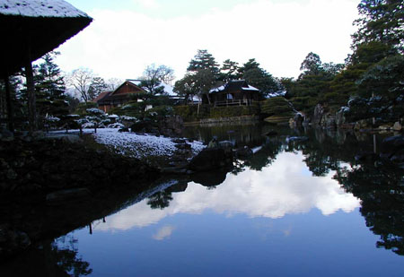 日本京都古色古香的建筑桂离宫