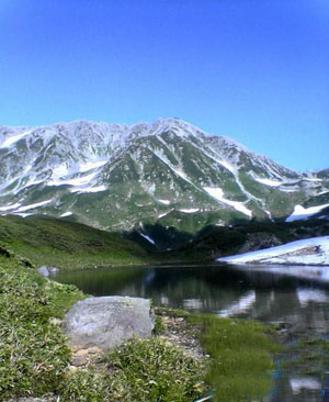 美丽的大自然美景 富山县室堂