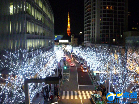 日本圣诞节赏灯会