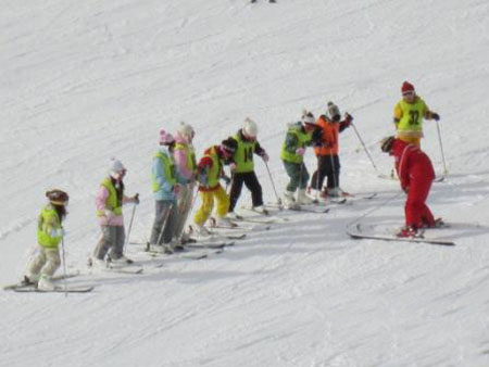 日本中部华侨华人留学生举办冬季滑雪活动