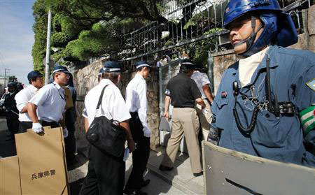 (今年九月,警方搜查 山口组总本部位于兵库县的房子)