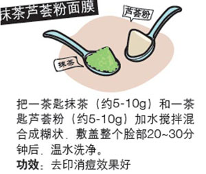 日本护肤达人教你DIY抹茶面膜